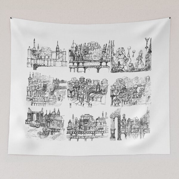 Item preview, Imaginary Cities, TeresaTown at Redbubble, 2020 designed and sold by Mark Stansberry.