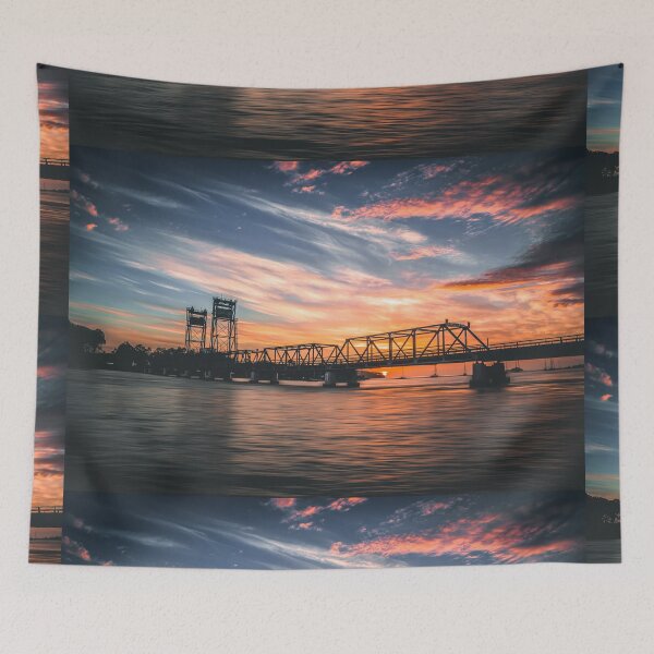 Item preview, Batemans Bay Bridge Sunrise designed and sold by Hidn20.