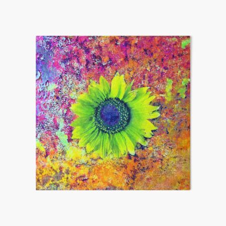 Abstract sunflower Art Board Print