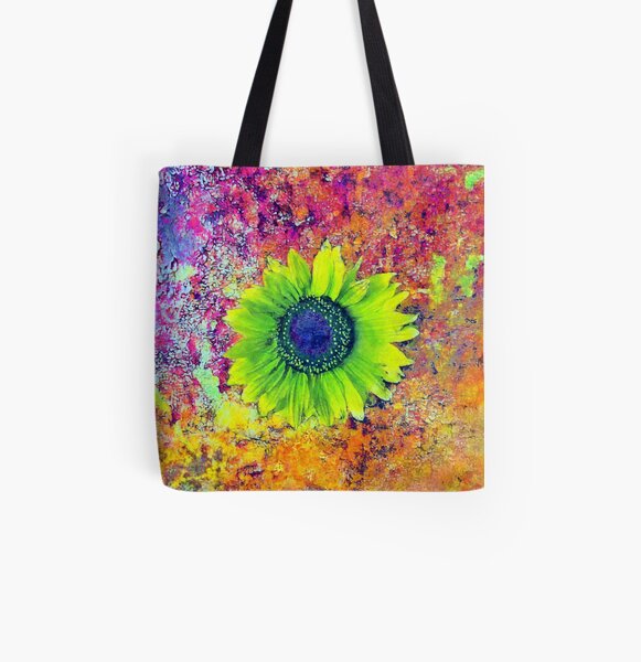 Abstract sunflower All Over Print Tote Bag