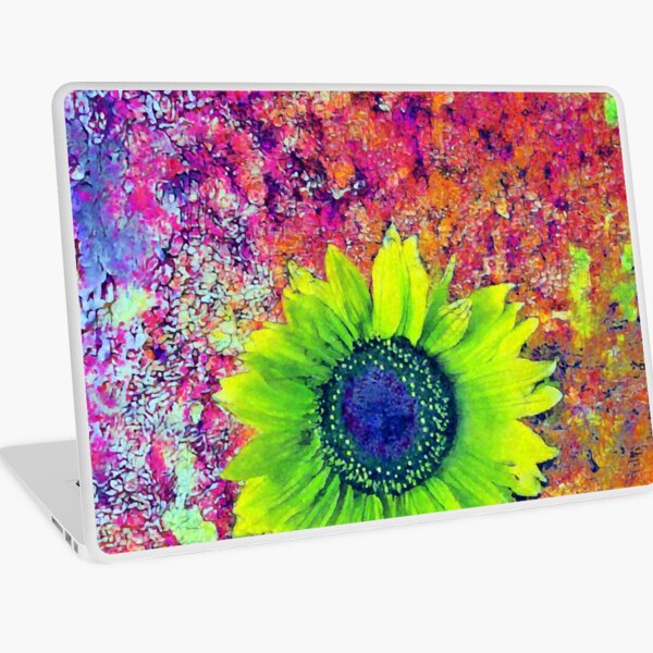 Abstract sunflower Laptop Skin