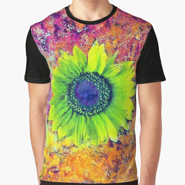 Abstract sunflower Graphic T-Shirt