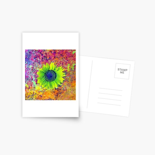 Abstract sunflower Postcard