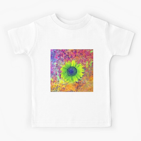 Abstract sunflower Kids T-Shirt