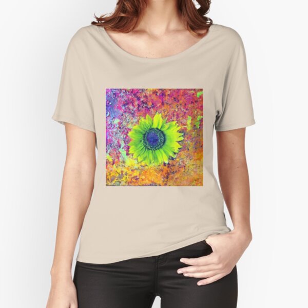 Abstract sunflower Relaxed Fit T-Shirt