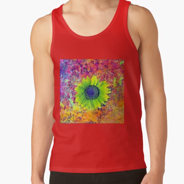 Abstract sunflower Tank Top