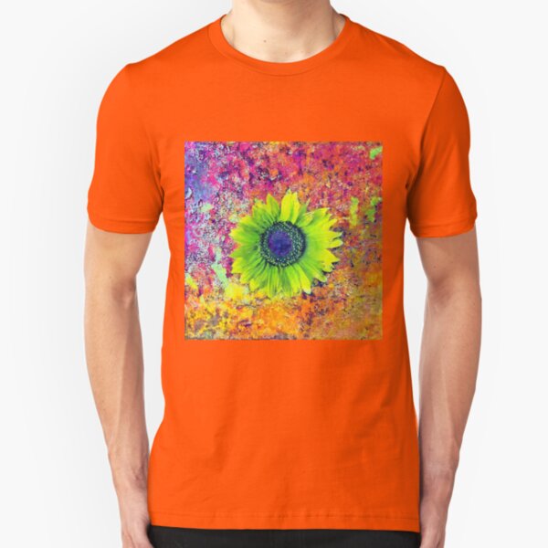 Abstract sunflower Slim Fit T-Shirt