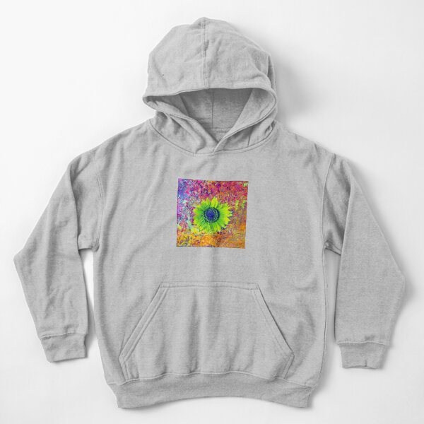 Abstract sunflower Kids Pullover Hoodie