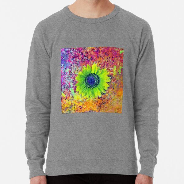 Abstract sunflower Lightweight Sweatshirt