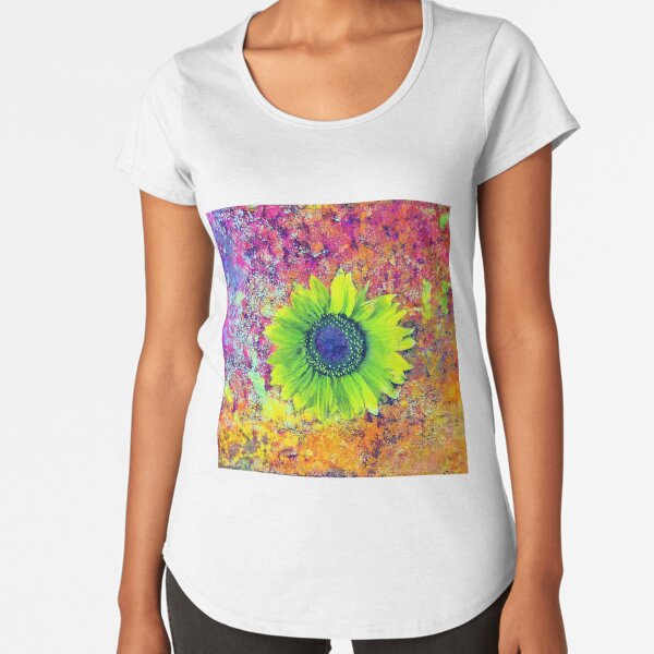 Abstract sunflower Premium Scoop T-Shirt