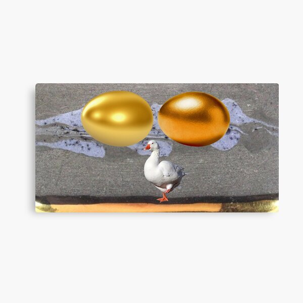 Golden egg Goose Canvas Print
