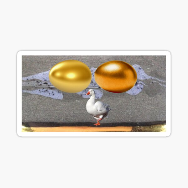 Golden egg Goose Sticker