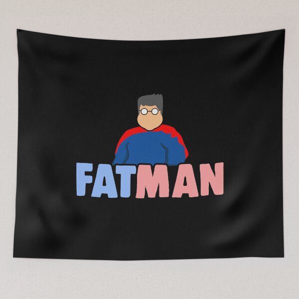 Item preview, Fatman funny fat superhero fat nerd gift designed and sold by redshirtz.