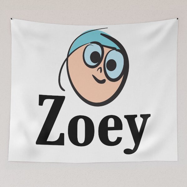 Item preview, Zoey Blue Hair Girl Name Zoe designed and sold by ProjectX23.