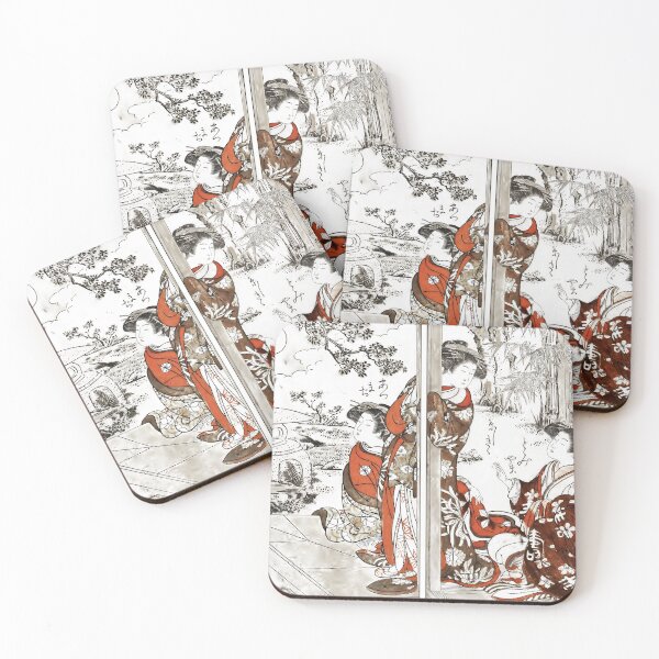 Item preview, Japanese Courtesans (Oiran) Relaxing in a Garden designed and sold by themewbert.