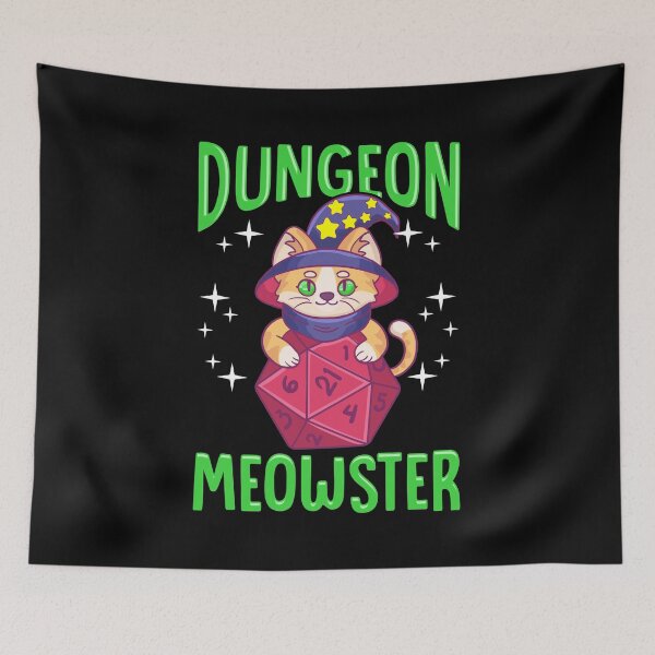 Item preview, Funny Dungeon Meowster designed and sold by perfectpresents.