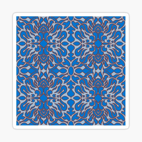 Blue Abstract Sticker