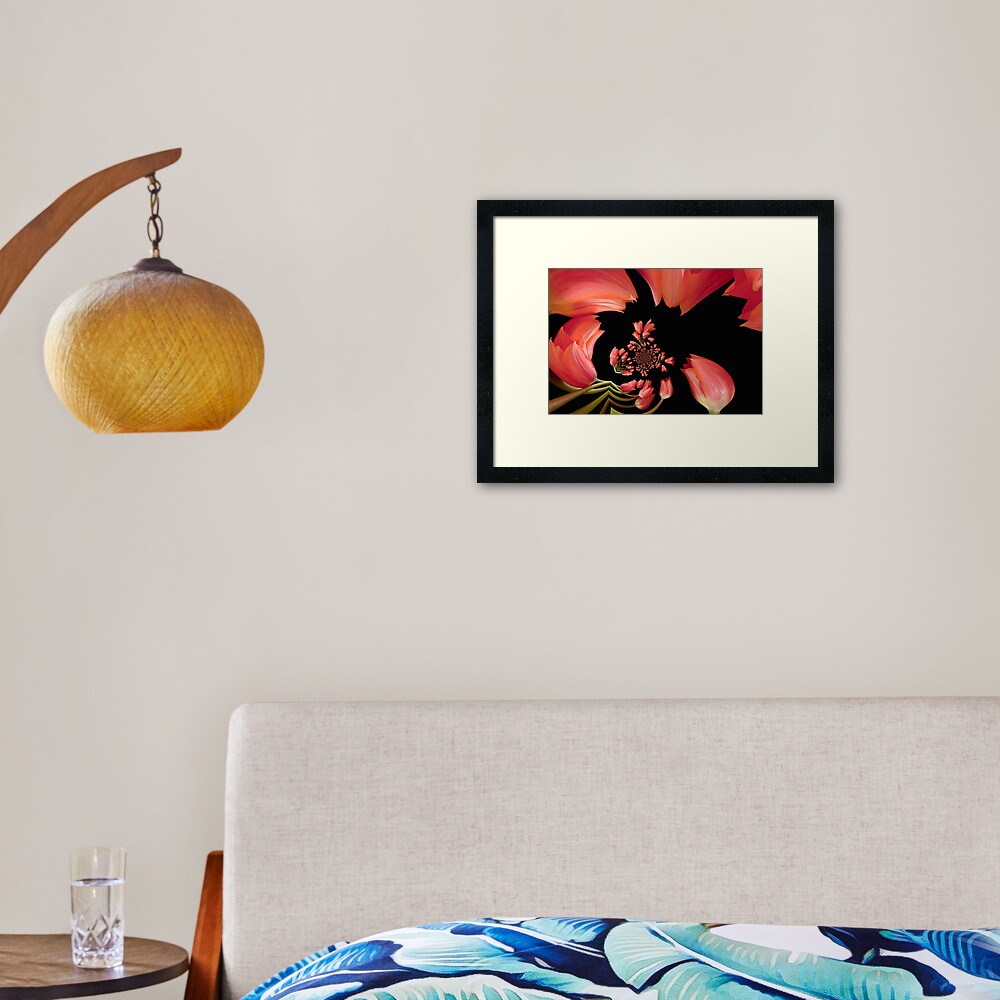 Jitterbug Orange Tulip Framed Art Print