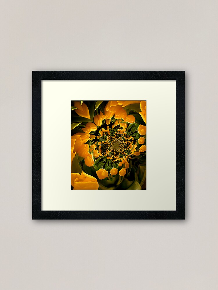Alternate view of Dance of the Yellow Tulips Framed Art Print