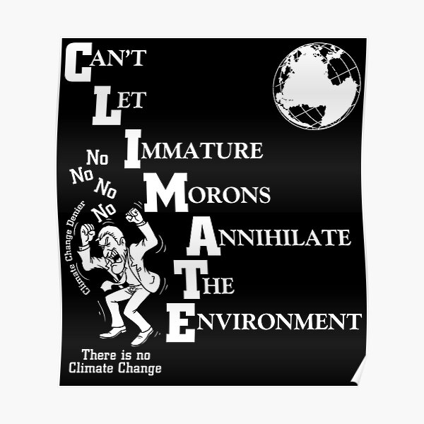 Climate Change Message Poster