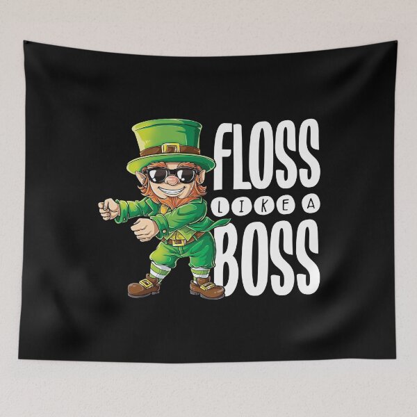 Item preview, Floss Like a Boss Leprechaun St Patricks Day T Shirt For Boys Girls Kids Men Women designed and sold by LiqueGifts.