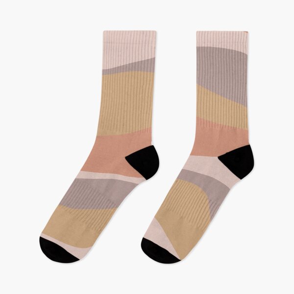 Item preview, Wavy Stripes Abstract Pattern in Blush Pink, Taupe, and Lavender designed and sold by kierkegaard.
