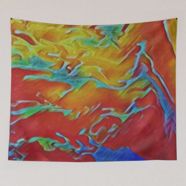 Item preview, Fruit Punch - rainbow multicolor abstract swirls designed and sold by JaycraveDesigns.