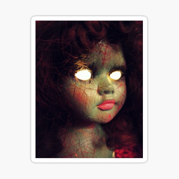 Zombie Horror Doll ~ Lady Scream Sticker