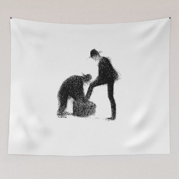 Item preview, George Seurat, The shoe polisher and his client designed and sold by yxela.