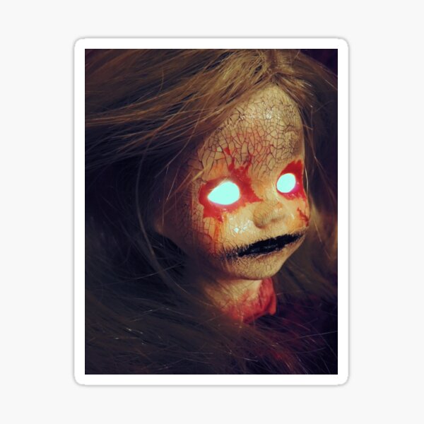 Zombie Horror Doll ~ Lady Scream Sticker