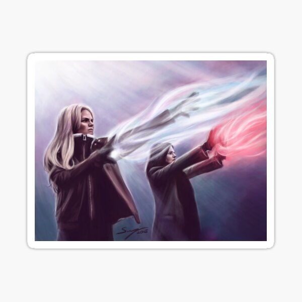 The Savior and the Evil Queen Sticker