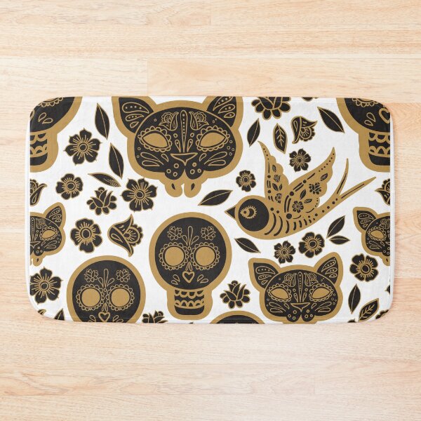 Item preview, Black and Yellow Skull Pattern designed and sold by durkstars.