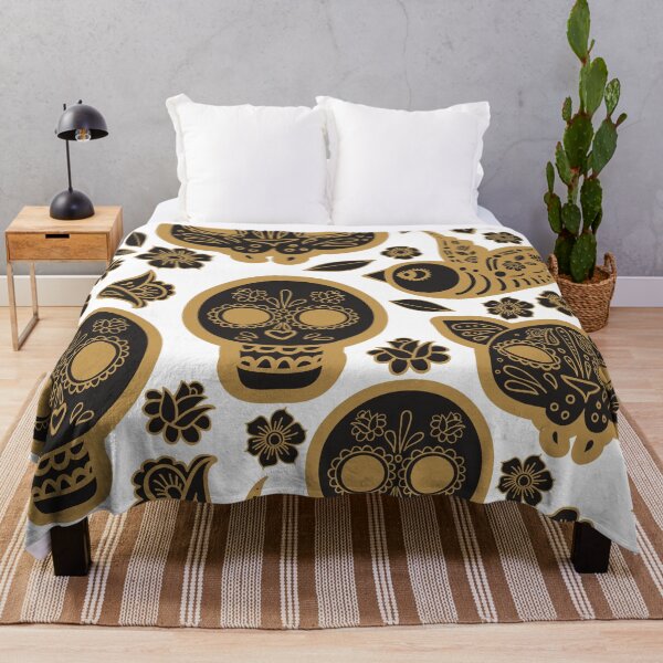 Item preview, Black and Yellow Skull Pattern designed and sold by durkstars.