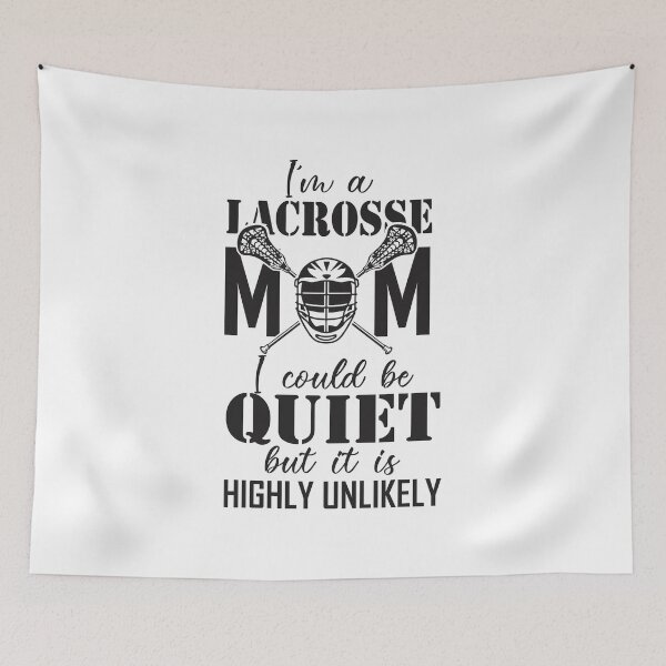 Item preview, Soy una mamá de Lacrosse, podría estar callado pero muy poco probable LAX designed and sold by hadleydesigns.