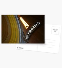 To Trains Postcards