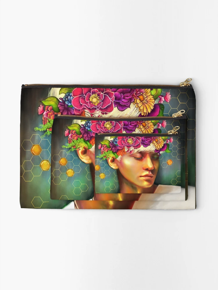 Thumbnail 2 of 4, Zipper Pouch, Chen designed and sold by Sara-Ree.