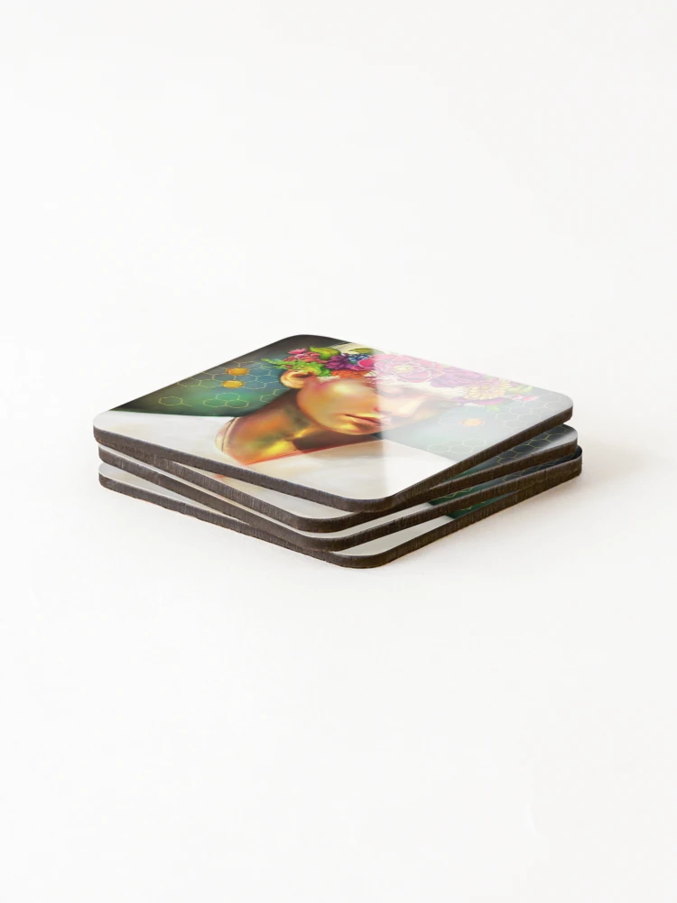 Thumbnail 4 of 5, Coasters (Set of 4), Chen designed and sold by Sara-Ree.