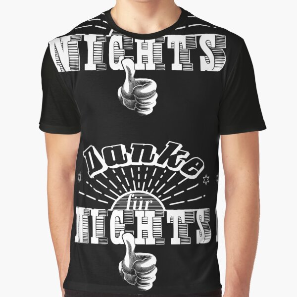 Danke für Nichts - Daumen hoch Grafik T-Shirt