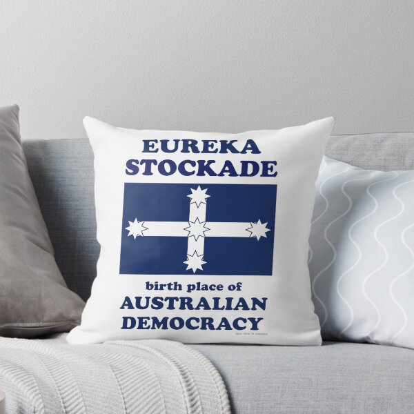 Eureka Stockade, Flag, Australia Throw Pillow