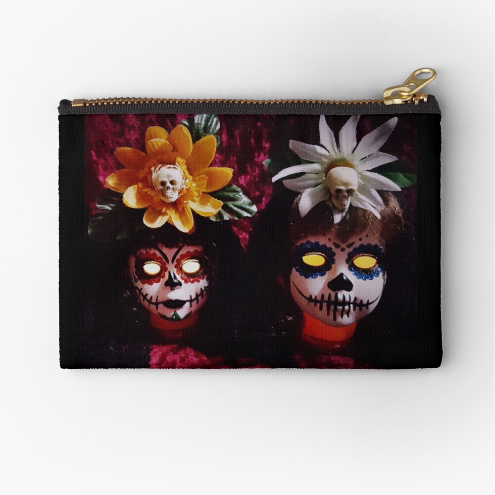 Day Of The Dead Dolls ~ Lady Scream Zipper Pouch
