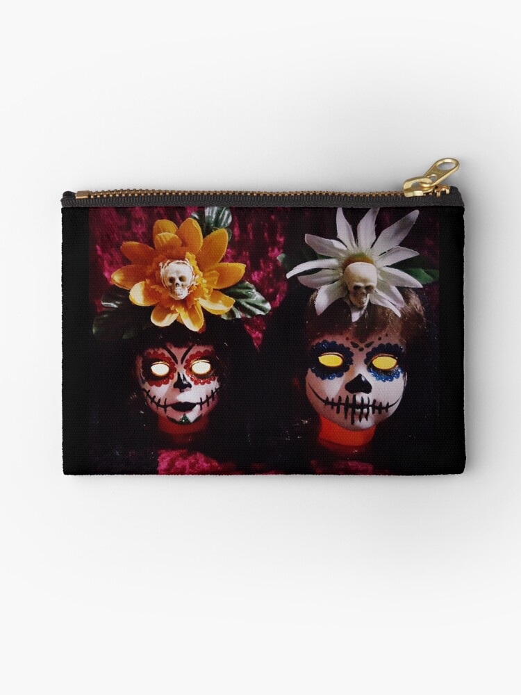 Thumbnail 1 of 4, Zipper Pouch, Day Of The Dead Dolls ~ Lady Scream designed and sold by Lady-Scream.
