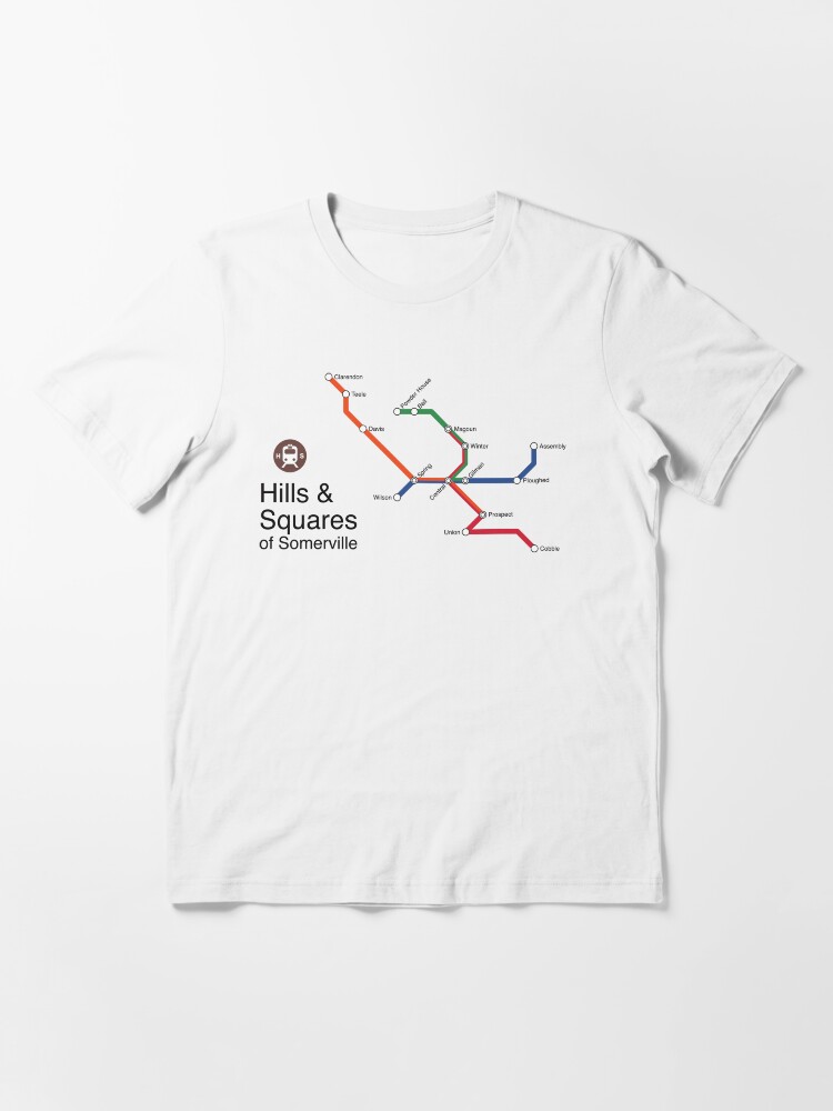 Alternate view of Hills & Squares of Somerville Essential T-Shirt