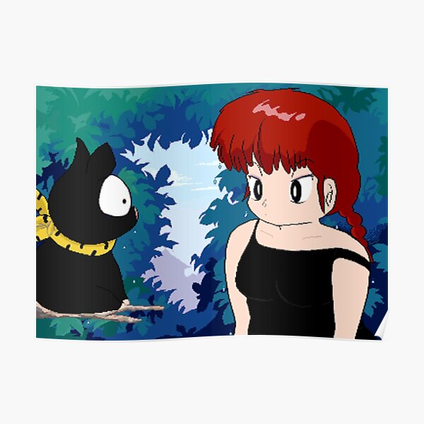 Ranma and PChan Pixel Art Poster