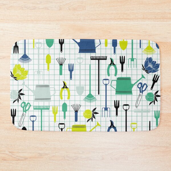 Item preview, Cute Gardening Tools in green and blue designed and sold by kapotka.