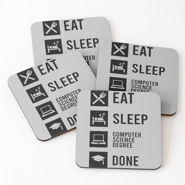 Item preview, Eat Sleep Computer Science Degree Done - Black designed and sold by saechla.