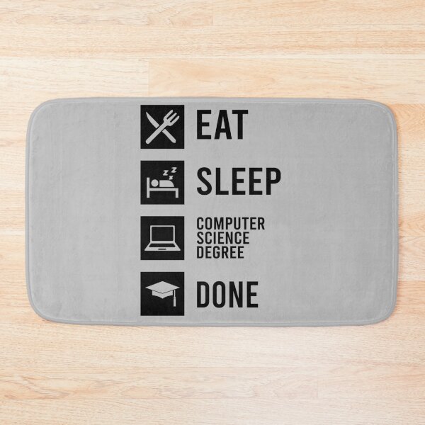 Item preview, Eat Sleep Computer Science Degree Done - Black designed and sold by saechla.