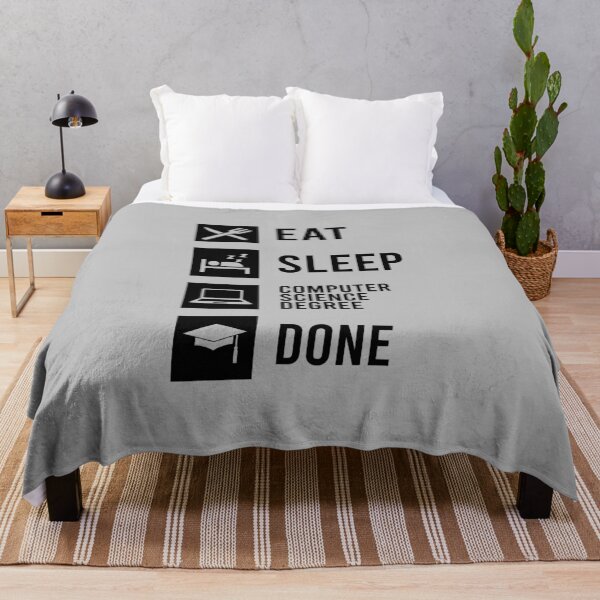 Item preview, Eat Sleep Computer Science Degree Done - Black designed and sold by saechla.