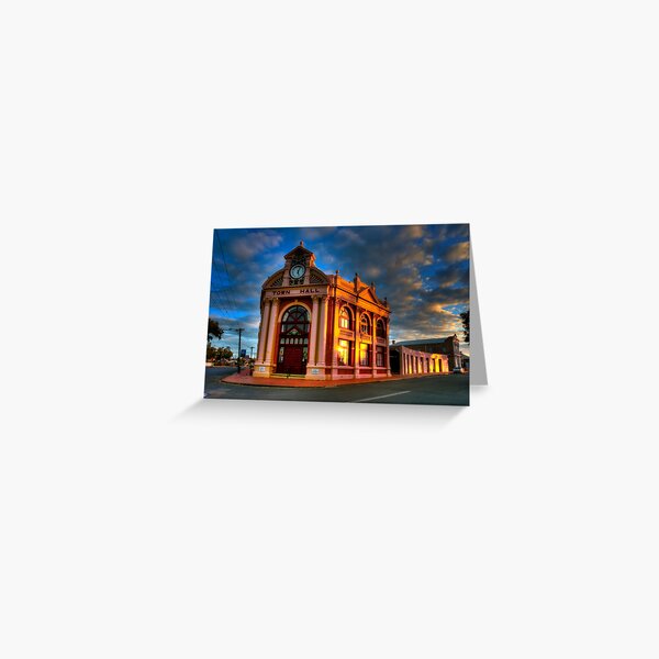 York Town Hall at sunset Greeting Card