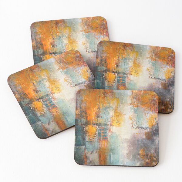 Item preview, Autumn Trees Abstract Painting designed and sold by Amanda-Lakey.