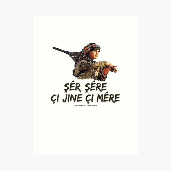 Kurdish saying - lion remains lion whether male or female Art Print